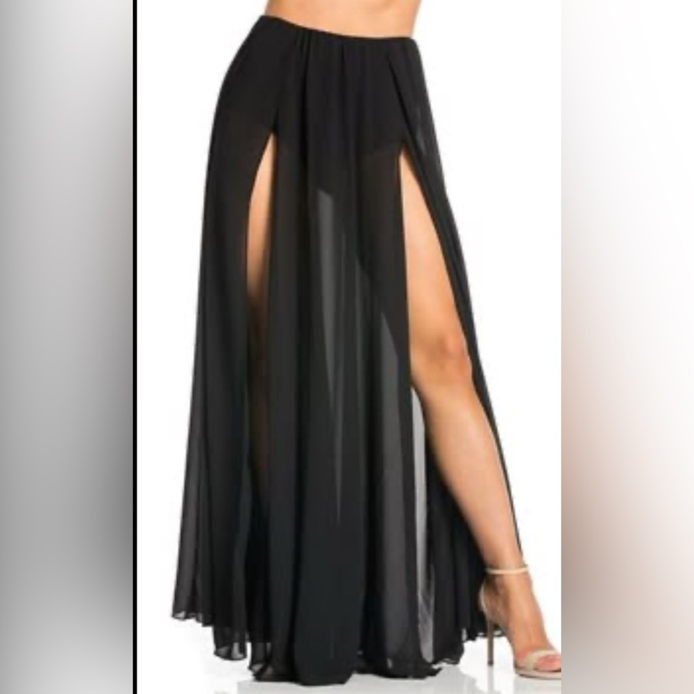 Elegant Black Maxi Skirt